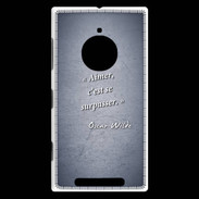 Coque Nokia Lumia 830 Aimer Bleu Citation Oscar Wilde