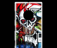 Coque Nokia Lumia 830 Tête de mort Graffiti couleur