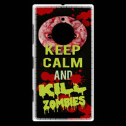 Coque Nokia Lumia 830 Keep Calm and Kill Zombies Noir