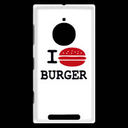 Coque Nokia Lumia 830 I love Burger