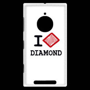 Coque Nokia Lumia 830 I love Diamond