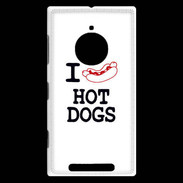 Coque Nokia Lumia 830 I love Hot Dogs