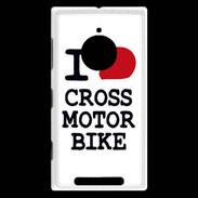 Coque Nokia Lumia 830 i love Cross Motor