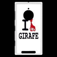 Coque Nokia Lumia 830 I love Girafe