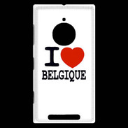 Coque Nokia Lumia 830 I love Belgique