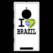 Coque Nokia Lumia 830 I love Brazil 2