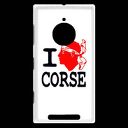 Coque Nokia Lumia 830 I love Corse 2