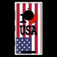 Coque Nokia Lumia 830 I love USA 3