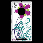Coque Nokia Lumia 830 motif floral bleu