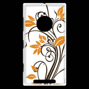 Coque Nokia Lumia 830 motif floral marron