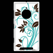 Coque Nokia Lumia 830 motif floral bleu clair