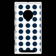 Coque Nokia Lumia 830 pois bleu marine