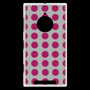 Coque Nokia Lumia 830 pois gris & framboise