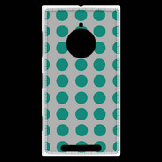 Coque Nokia Lumia 830 pois gris & turquoise