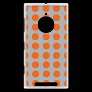 Coque Nokia Lumia 830 pois gris & orange
