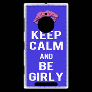 Coque Nokia Lumia 830 Keep Calm Girly Bleu