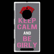 Coque Nokia Lumia 830 Keep Calm Girl Gris