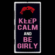 Coque Nokia Lumia 830 Keep Calm Girly Noir