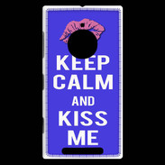 Coque Nokia Lumia 830 Keep Calm Kiss me Bleu