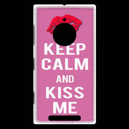 Coque Nokia Lumia 830 Keep Calm Kiss me Rose