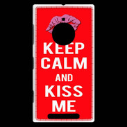 Coque Nokia Lumia 830 Keep Calm Kiss me Rouge