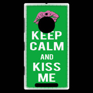 Coque Nokia Lumia 830 Keep Calm Kiss me Vert
