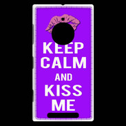 Coque Nokia Lumia 830 Keep Calm Kiss me Violet