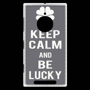 Coque Nokia Lumia 830 Keep Calm Be lucky Gris