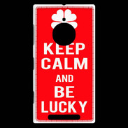Coque Nokia Lumia 830 Keep Calm Be Lucky Rouge