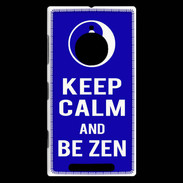 Coque Nokia Lumia 830 Keep Calm Be Zen Bleu