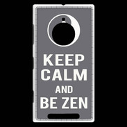 Coque Nokia Lumia 830 Keep Calm Be Zen Gris