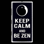 Coque Nokia Lumia 830 Keep Calm Be Zen Noir