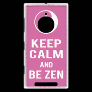 Coque Nokia Lumia 830 Keep Calm Be Zen Rose