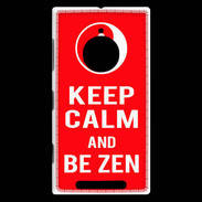 Coque Nokia Lumia 830 Keep Calm Be Zen Rouge