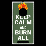 Coque Nokia Lumia 830 Keep Calm Burn Kaki