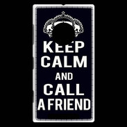 Coque Nokia Lumia 830 Keep Calm Call friend Noir