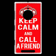 Coque Nokia Lumia 830 Keep Calm Call friend Rouge