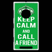 Coque Nokia Lumia 830 Keep Calm Call friend Vert