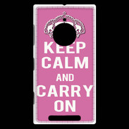 Coque Nokia Lumia 830 Keep Calm Carry on Rose
