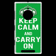 Coque Nokia Lumia 830 Keep Calm Carry on Vert