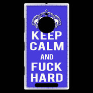 Coque Nokia Lumia 830 Keep Calm Fuck hard bleu