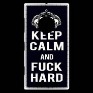 Coque Nokia Lumia 830 Keep Calm Fuck hard Noir