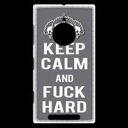 Coque Nokia Lumia 830 Keep calm Fuck hard Gris