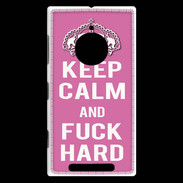 Coque Nokia Lumia 830 Keep Calm Fuck hard Rose