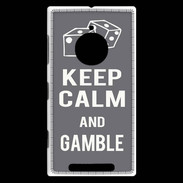 Coque Nokia Lumia 830 Keep Calm Gamble Gris