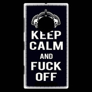 Coque Nokia Lumia 830 Keep Callm Fuck Off Noir