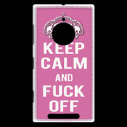 Coque Nokia Lumia 830 Keep Calm Fuck Off Rose