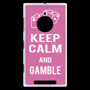 Coque Nokia Lumia 830 Keep Calm Gamble Rose