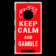 Coque Nokia Lumia 830 Keep Calm Gamble Rouge