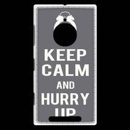 Coque Nokia Lumia 830 Keep Calm Hurry up Gris